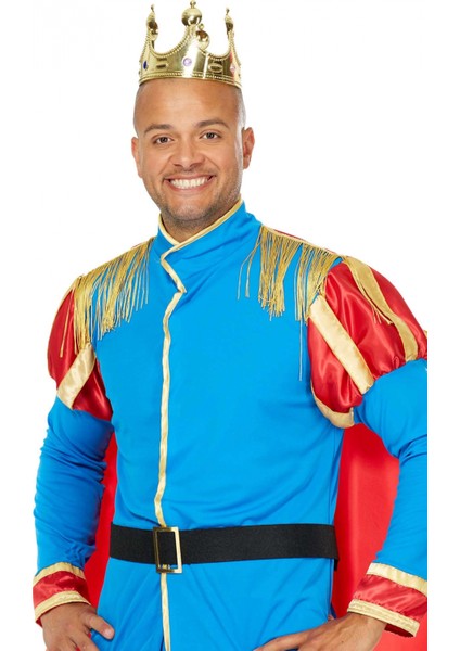 Plastik Kral Tacı Altın Renk Yetişkin Boy 55 cm fırsatları