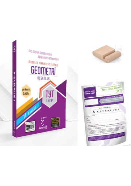 Tyt Geometri 1.kitap Mps (Modüler Piramit Sistemi ) Geometri Konu Anlatımlı Soru Bankası Tyt 2026+TELEFON Tutucu +Deneme