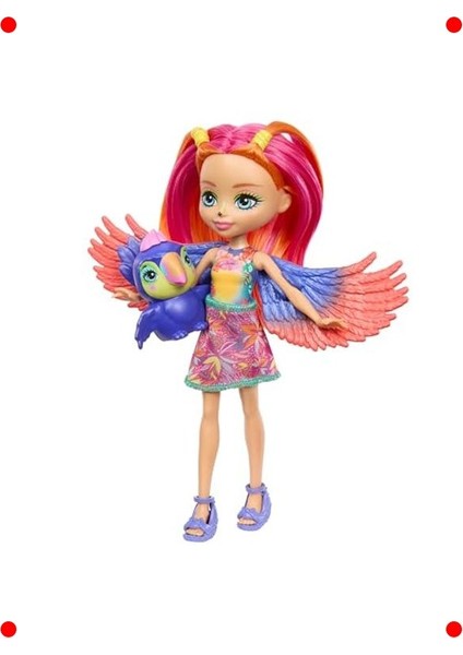 Enchantimals Tukan Trippi ve Canopy Oyuncak Bebek Seti indirimleri