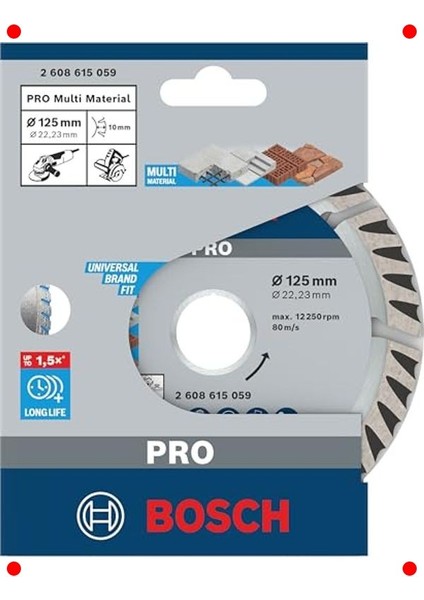 Profesyonel Elmas Kesme ve Delme Diski - 12.5 cm fiyatları