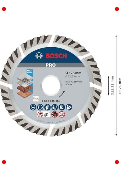 Profesyonel Elmas Kesme ve Delme Diski - 12.5 cm modelleri