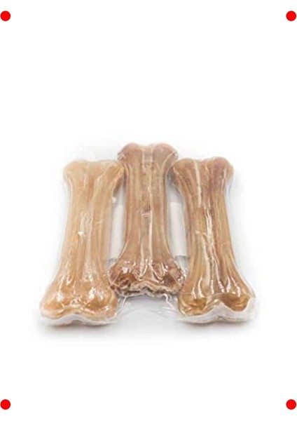 Doğal Pres Köpek Çiğneme Kemiği Seti 3'lü (12CM) modelleri