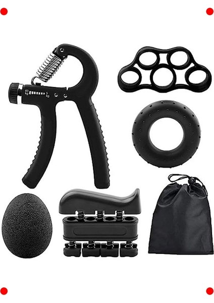 5 Parça El, Kol, Parmak Egzersiz Aleti Seti