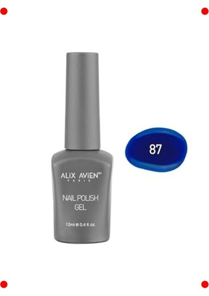 Koyu Mavi Yoğun Renk Jel Oje 12ML - Kalıcı Etki