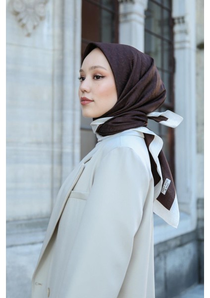 Hint Ipek Eşarp - Premium Lux Original Monogram Eşarp (Ipek Vual, Özel Seri, Yüksek Kalite, Hafif, Rahat, Şık, Scarf) modelleri