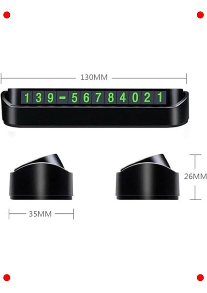 Araç Park Numaratörü - Aç Kapa & Fosforlu indirimleri