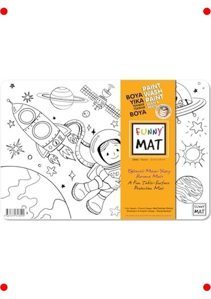 Eğlenceli Uzay Keşif Matı 25X35CM