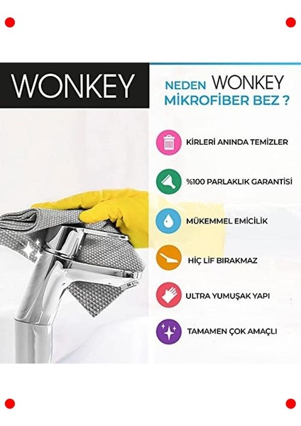 5'li Mikrofiber Temizlik Bezi Seti (60X40 Cm) modelleri