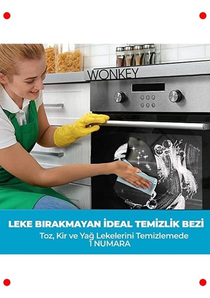 5'li Mikrofiber Temizlik Bezi Seti (60X40 Cm) fırsatları