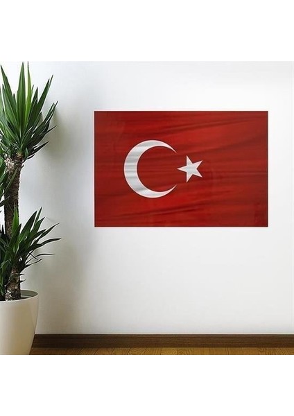 Buffer® Dalgalanma Efektli Manyetik Duvar Stickerı Türk Bayrağı 75 x 50 cm