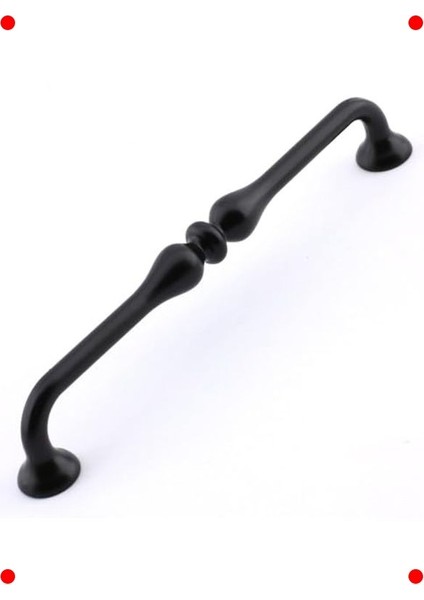 10 Adet Siyah Modern Mobilya Kulp Seti (160MM)