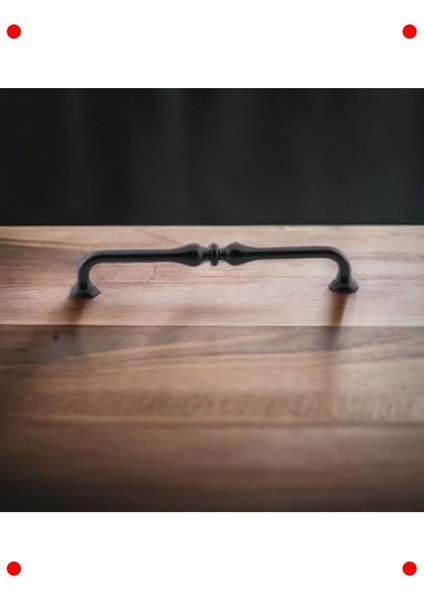 10 Adet Siyah Modern Mobilya Kulp Seti (160MM) fırsatları