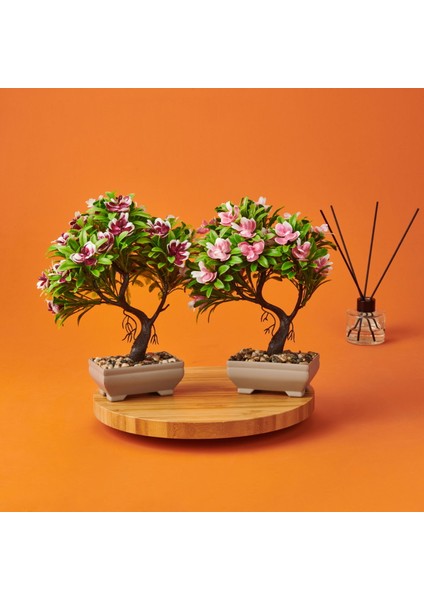 Dekor Çiçekli Yapay Ağaç - Asorti - 20X25 cm fiyatları