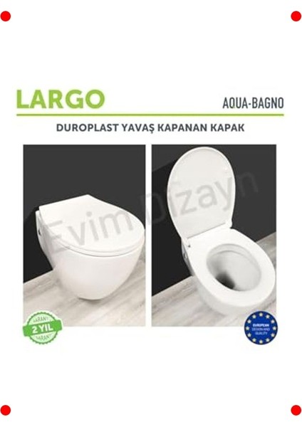 Yavaş Kapanan Klozet Kapağı - Dayanıklı Duroplast fiyatları