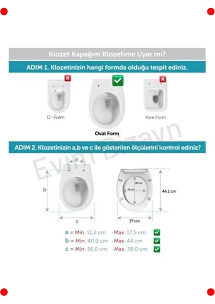 Yavaş Kapanan Klozet Kapağı - Dayanıklı Duroplast modelleri