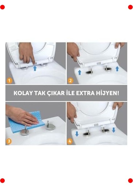 Yavaş Kapanan Klozet Kapağı - Dayanıklı Duroplast indirimleri