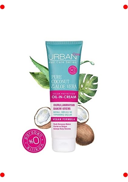 Hindistan Cevizi & Aloe Vera Boyalı Saç Kremi 150 ml Vegan fırsatları