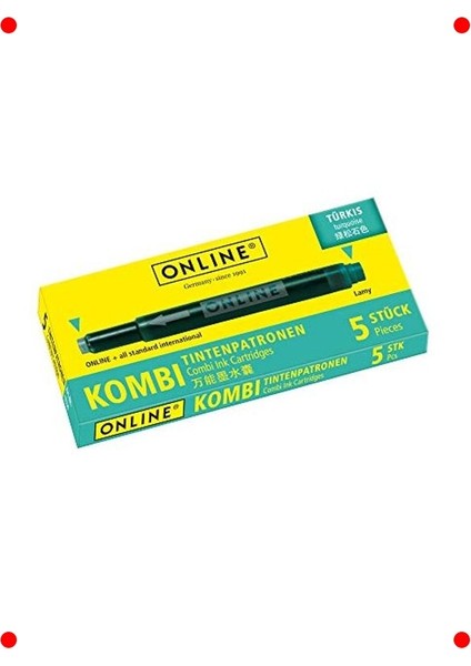 Turkuaz Renk Mürekkep Kartuşu - Standart Boyut