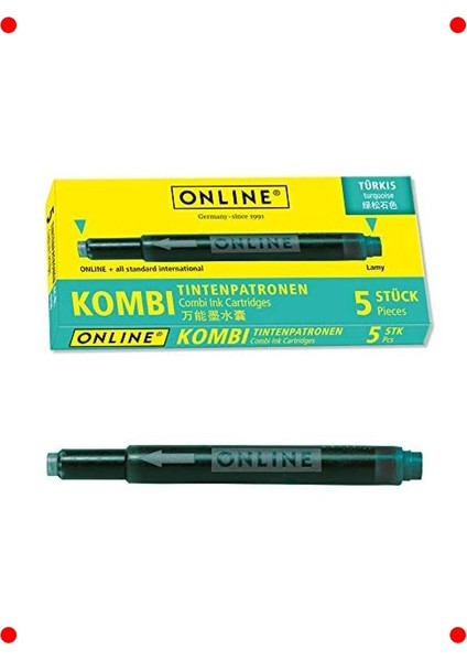 Turkuaz Renk Mürekkep Kartuşu - Standart Boyut fırsatları