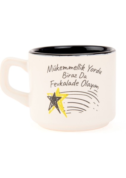 Tasarım Mükemmellik Yordu Biraz Da Fevkalade Olayım Sloganlı Venüs Kupa - Renkli - 195 ml fiyatları