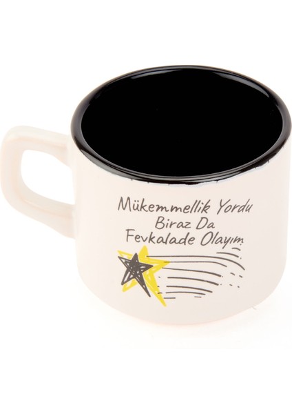 Tasarım Mükemmellik Yordu Biraz Da Fevkalade Olayım Sloganlı Venüs Kupa - Renkli - 195 ml modelleri