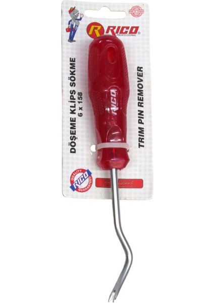 6X158 mm Profesyonel Döşeme Klips Sökme Aleti