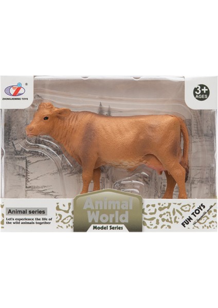 Kutulu Model Figür Hayvan Sarı Inek