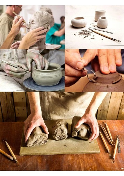 Seramik Başlangıç Seti Oyma Şekillendirici Set 20 Parça Set Kil Çömlek Şekillendirici fiyatları