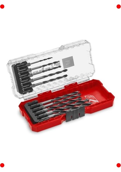 Ahşap Delme Uç Seti (10 Parça, Saklama Kutulu)