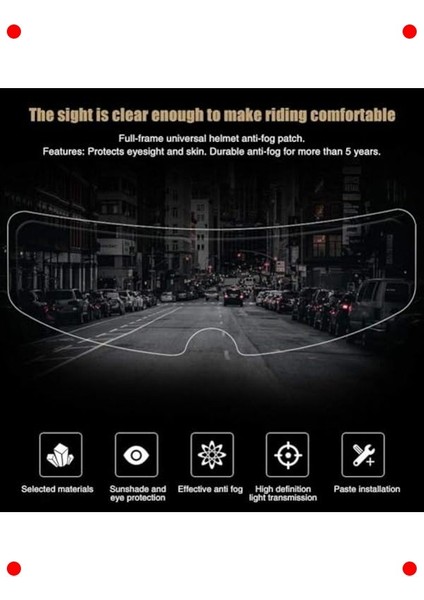 Kask Vizör Filmi - Anti-Sis & Su Geçirmez Evrensel fırsatları