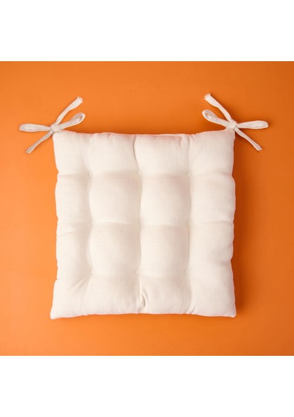 Soft Traum Sandalye Minderi - Ekru - 40X40 cm