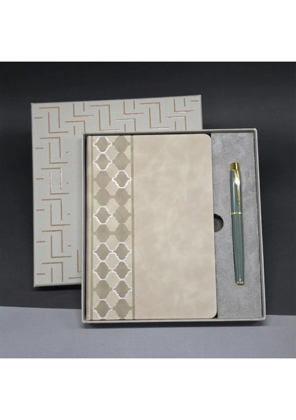 Deri Defter ve Kalem Set