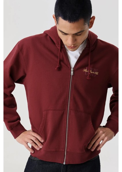 Erkek Rahat Kesim Fermuarlı Hırka Sweatshirt - 38717-0066 fiyatları