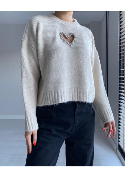 Taş Pencere Detaylı Şık Kazak modelleri