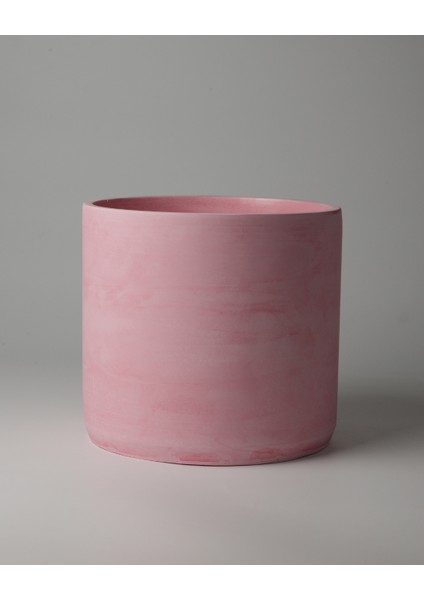 Dekoratif Büyük Boy Beton Saksı - Mermer Desenli- Silindir 4.5l - 20X18 cm modelleri