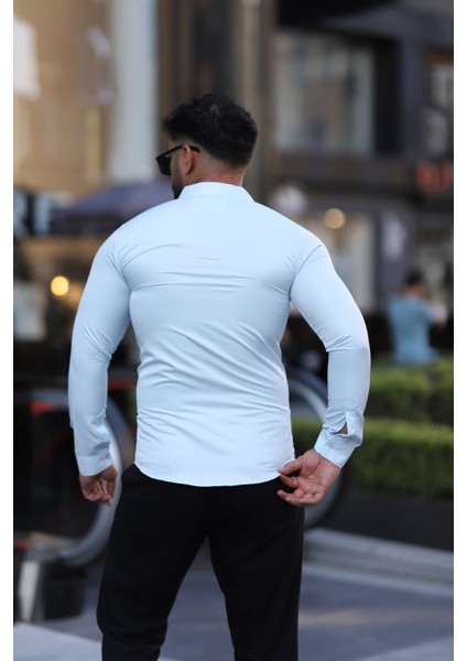 Slim Fit Uzun Kollu Kolay Ütülenebilir Gömlek modelleri