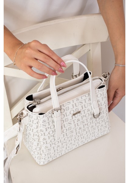 Orijinal Just Polo Collection 3 Bölmeli Lüks Yumuşak Deri Ayarlanabilir Çapraz Askılı Omuz Çantası modelleri