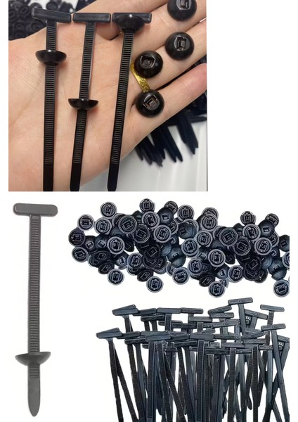 Çok Amaçlı Tamir Klipsi – Dayanıklı Plastik Kablo Bağı (50 Adet)