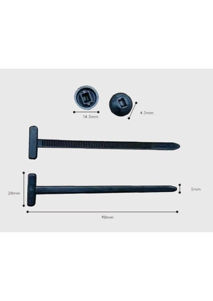 Çok Amaçlı Tamir Klipsi – Dayanıklı Plastik Kablo Bağı (50 Adet) indirimleri