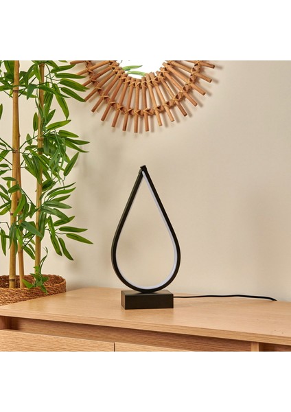 Light Damla LED Abajur - Siyah
