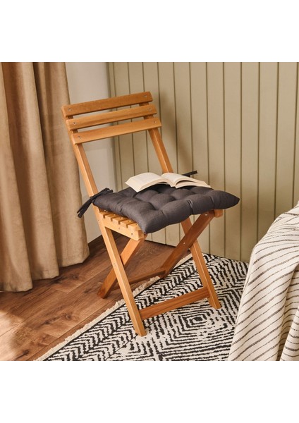 Soft Traum Sandalye Minderi - Antrasit - 40X40 cm