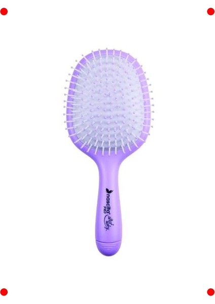 Esnek Dolaşık Açıcı Lila Saç Fırçası modelleri