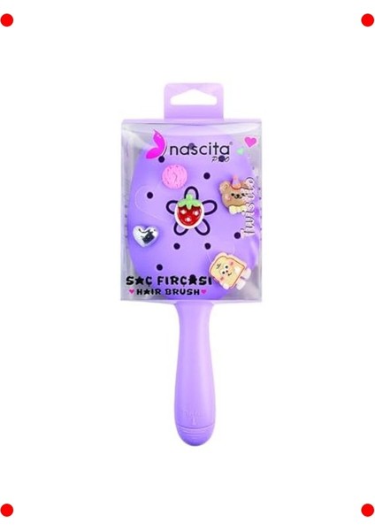 Esnek Dolaşık Açıcı Lila Saç Fırçası fırsatları