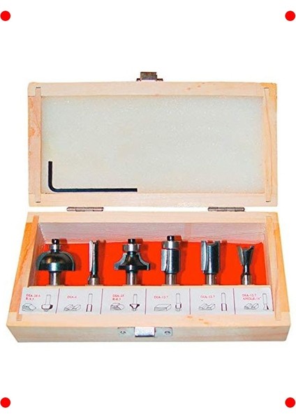 Freze Uç Seti 6 Parça