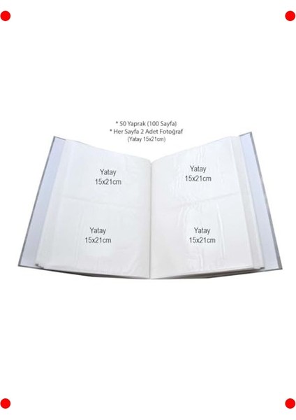 Ciltbezli Lüks Fotoğraf Albümü 15X21CM 200 Kapasiteli modelleri
