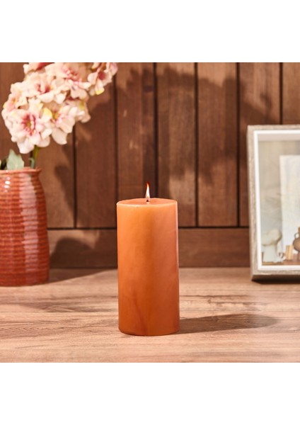 Otantik Baton Mum - Sütlü Kahverengi - 7X15 cm
