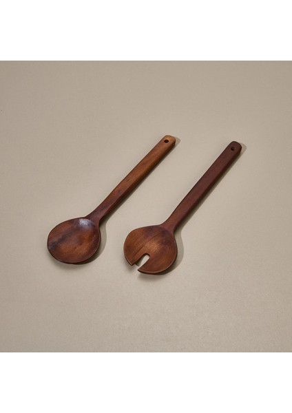 Akasya 2'li Servis Seti - Kahverengi