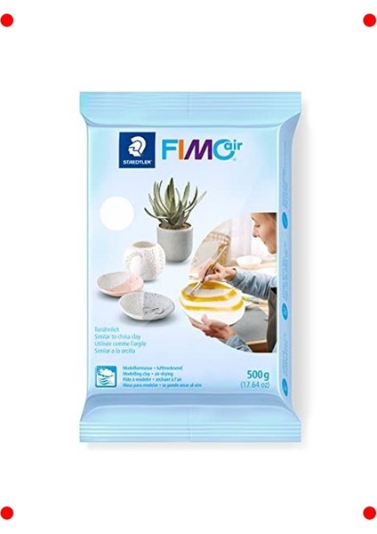 500 gr Hava Kurumalı Beyaz Modelleme Kili