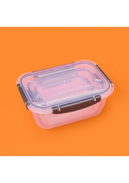 Plastik Dikdörtgen Sızdırmaz Kilitli Saklama Kabı - Füme modelleri