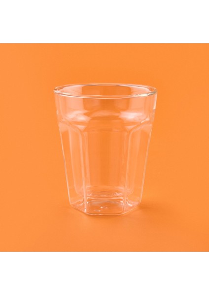 Çift Cidarlı Cam Bardak - Şeffaf - 250 ml